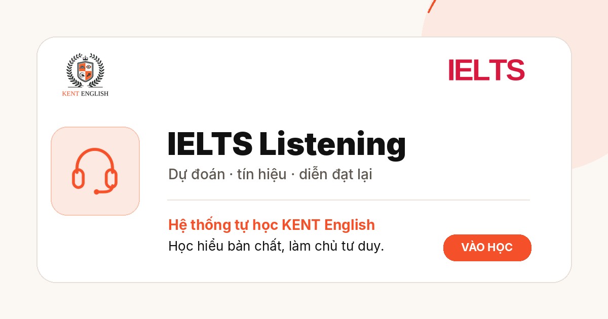 IELTS Listening — KENT English