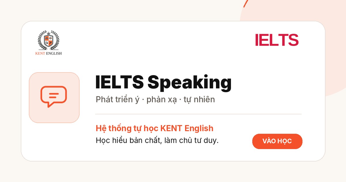 IELTS Speaking — KENT English